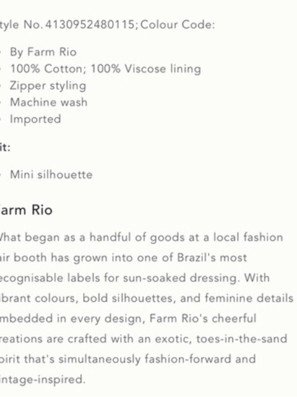 FARM Rio Blue and Brown Polka Dot Tie-Front Mini Dress - Picture 8 of 8